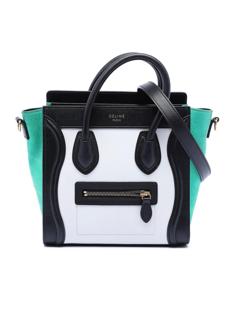 Celine Tricolor Luggage Bag Leather #366734C58B